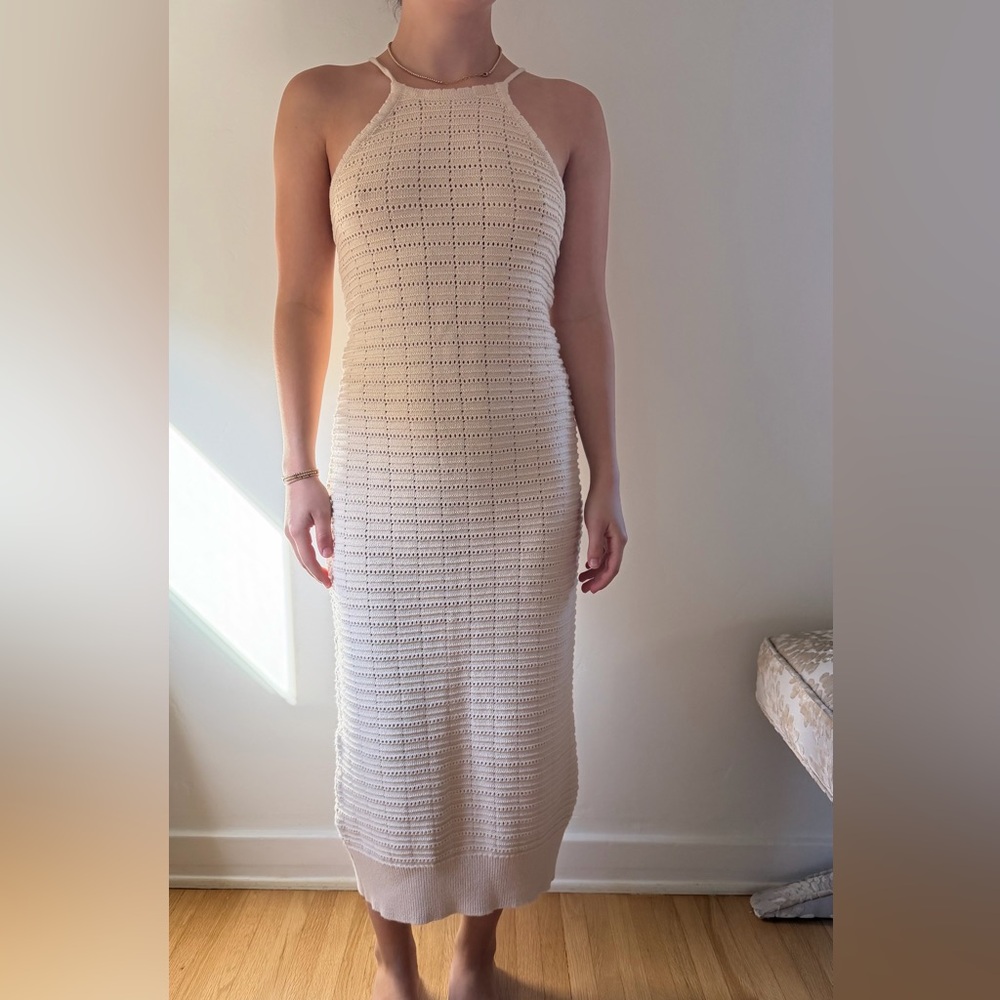 FreePeople Boho Knit lace-back dress size Small GREAT condition 👍🏻👍🏻👍🏻👍🏻